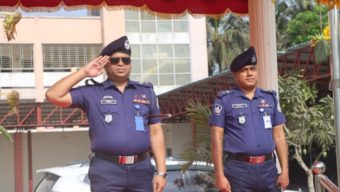 ভোলায় ভোলা জেলা পুলিশের মাস্টার প্যারেড অনুষ্ঠিত