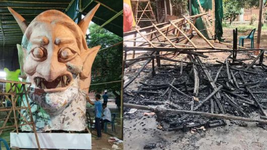 চুল ঝুঁটি করা তরুন দিয়েছে আগুন