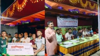 রাত্রিকালীন ক্রিকেটে চমক, গলাচিপায় ফাইনাল খেলা ও পুরস্কার বিতরণে জনতার ভিড়