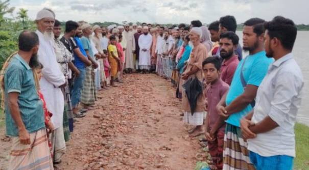 কলাগাছিয়া ইউনিয়নের লোহালিয়া নদীর রামনাবাদ ভেরিবাদ ও নদী ভাঙ্গা কবলিত এলাকা রক্ষায় জিও ব্যাগ এর মাধ্যমে কাজের উদ্বোধন