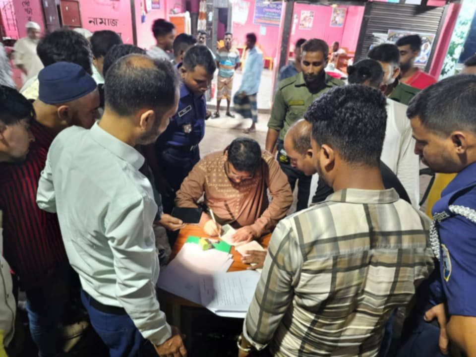 বোরহানউদ্দিনে ইউএনও এর নেতৃত্বে ভ্রাম্যমাণ আদালতের অভিযানে জরিমানা